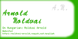 arnold moldvai business card